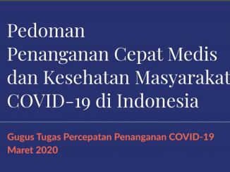 Pedoman Tenaga Medis dan Masyarakat Hadapi Penanganan COVID-19