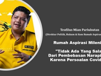 Rumah Aspirasi Milenial: Tidak Ada Yang Salah Dari Pembebasan Narapidana Karena Persoalan Covid-19