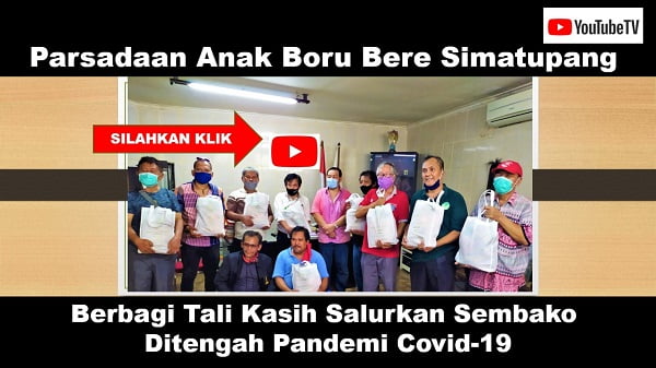 Parsadaan Anak Boru Bere Simatupang Berbagi Tali Kasih Salurkan Sembako Ditengah Pandemi Covid-19