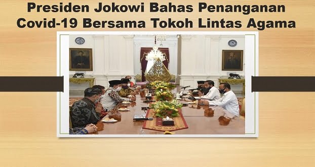 Presiden Jokowi Bahas Penanganan Covid-19 Bersama Tokoh Lintas Agama