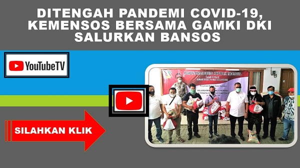 Ditengah Pandemi Covid-19, Kemensos Bersama DPD GAMKI DKI Jakarta Salurkan Bansos Presiden
