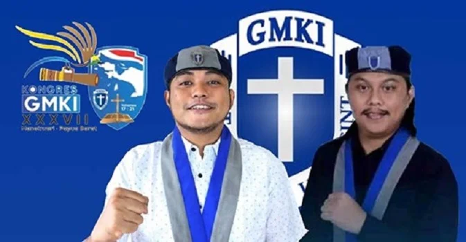 Dari Kiri: Ketum PP GMKI Jefri Gultom dan Sekum GMKI Michael Anggi