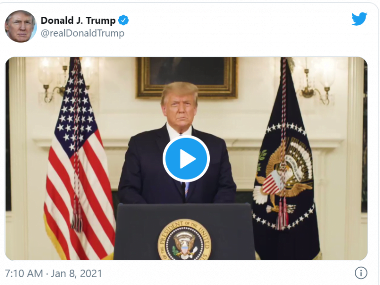 Usai Rusuh di Gedung Capitol, Trump Akui Kalah dari Biden