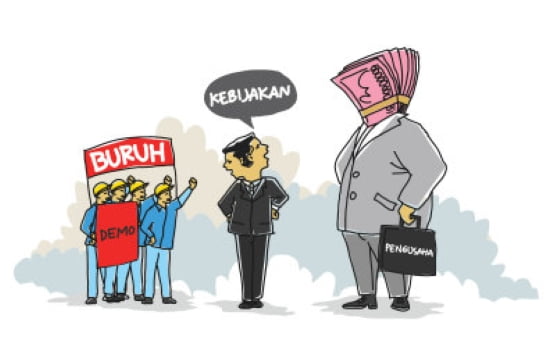 buruh potongan gaji pegawai