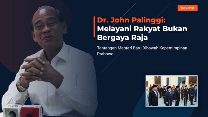 Dr. John Palinggi john palinggi reshuffle kabinet prabowo