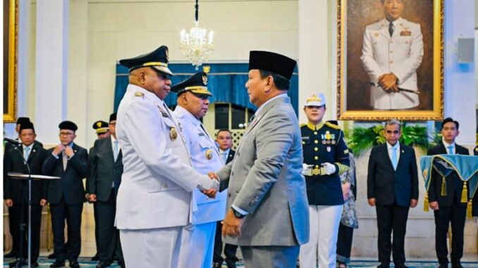 gubernur papua matius pelantikan gubernur papua matius