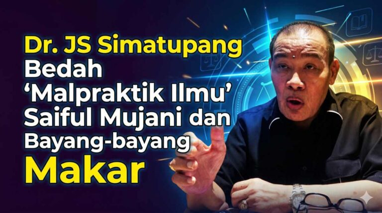 Dr. JS Simatupang Makar Saiful Mujani