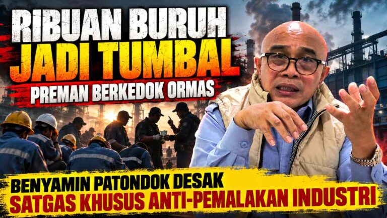 Benyamin Patondok komentari pabrik tutup dipalak ormas